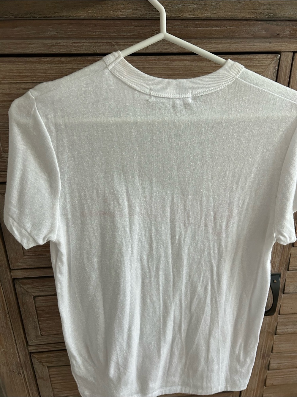 CHRLDR White Short-Sleeve Tee with Red 'Californienne' size XS fits like small - Picture 4 of 4